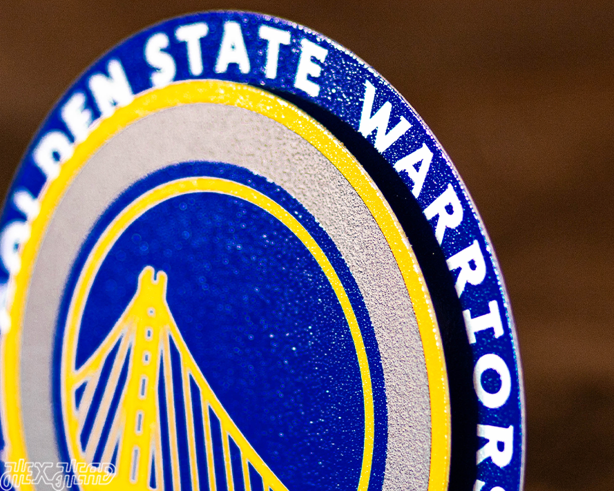 Golden State Warriors "Double Play" On the Shelf or on the Wall Art