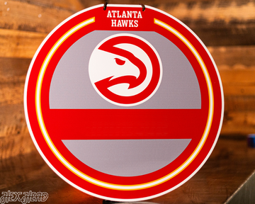 Atlanta Hawks Personalized Monogram Metal Art