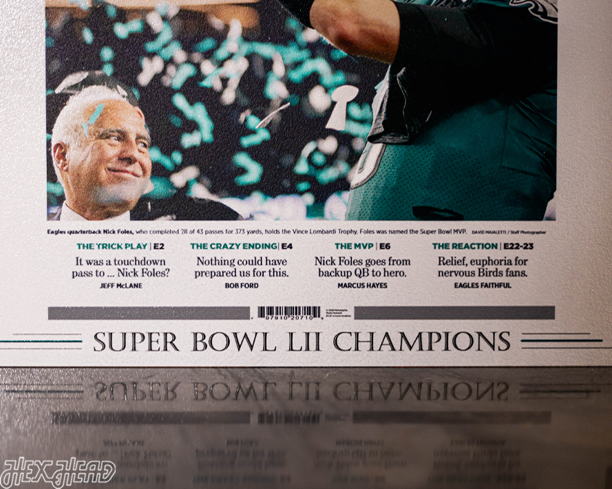 EXTRA! EXTRA! Philadelphia Inquirer  SUPER BOWL LII Front Page - FEB 5, 2018