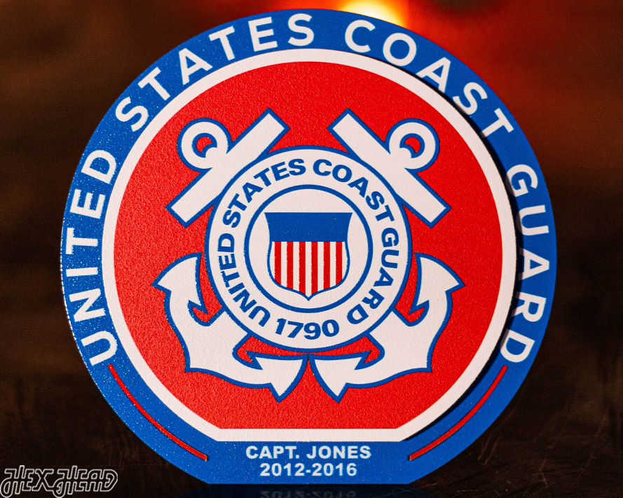 United States Coast Guard "Double Play" On the Shelf or on the Wall Art