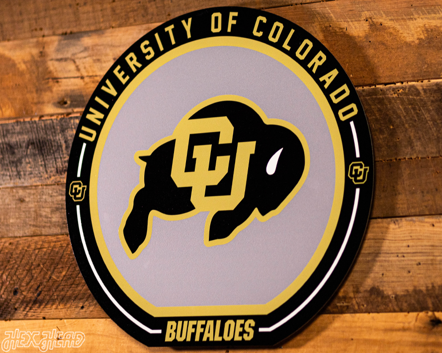 VARSITY Collection- SINGLE Layer Colorado Buffaloes Metal Wall Art