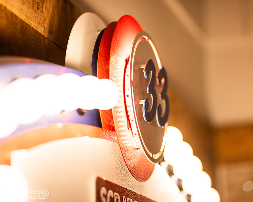 Bubba's 33 Lighted 3D Metal Wall Art