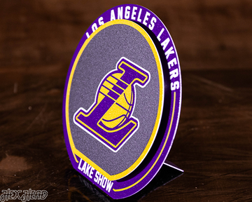 Los Angeles Lakers "Double Play" On the Shelf or on the Wall Art