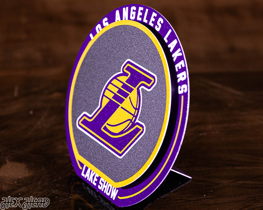 Los Angeles Lakers "Double Play" On the Shelf or on the Wall Art