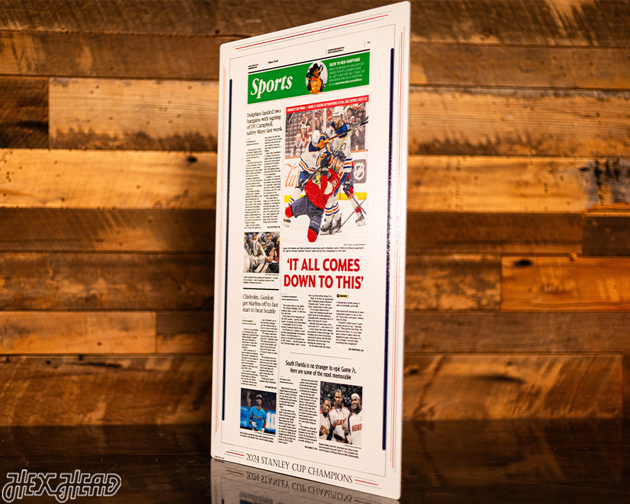 Miami Herald Florida Panthers 2024 STANLEY CUP Front Page - JUNE 24, 2024