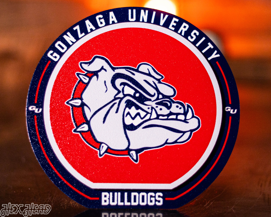 Gonzaga Bulldogs "Double Play" On the Shelf or on the Wall Art