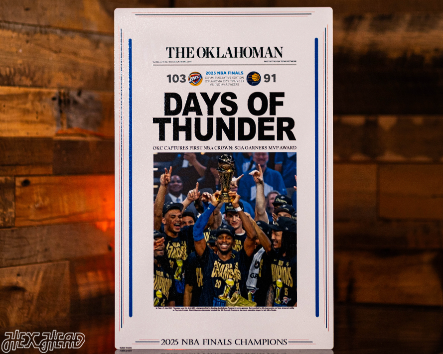 Oklahoman City Thunder 2025 NBA Finals Front Page - JUNE 22, 2025