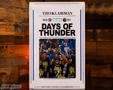 Oklahoman City Thunder 2025 NBA Finals Front Page - JUNE 22, 2025