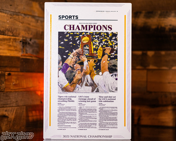 Daily Advertiser LSU Tigers 2023 NATIONAL CHAMPIONS Front Page - June 28, 2023