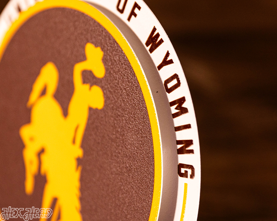 University of Wyoming "Double Play" On the Shelf or on the Wall Art