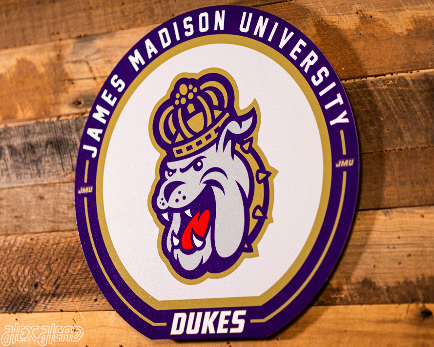 VARSITY Collection- SINGLE Layer James Madison Dukes Metal Wall Art