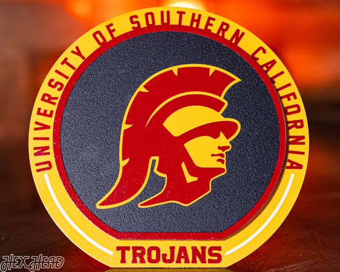 USC Southern California Trojans "Double Play" On the Shelf or on the Wall Art