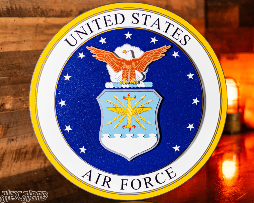 United States Air Force 3D Vintage Metal Wall Art