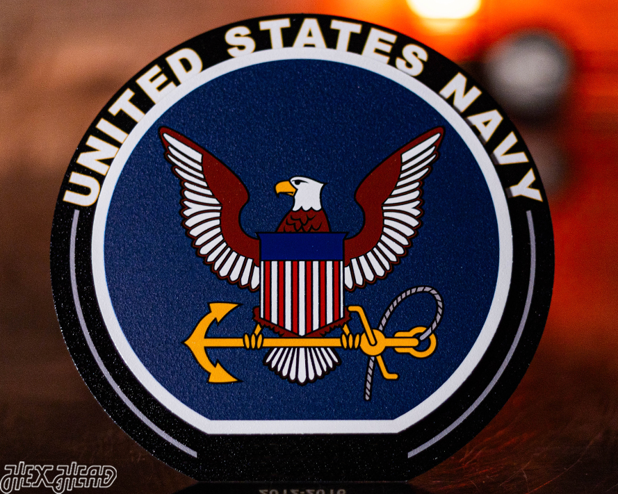 United States Navy "Double Play" On the Shelf or on the Wall Art