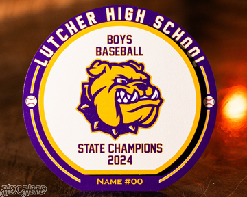 Lutcher High School LA Excellence Award- BULLDOG logo
