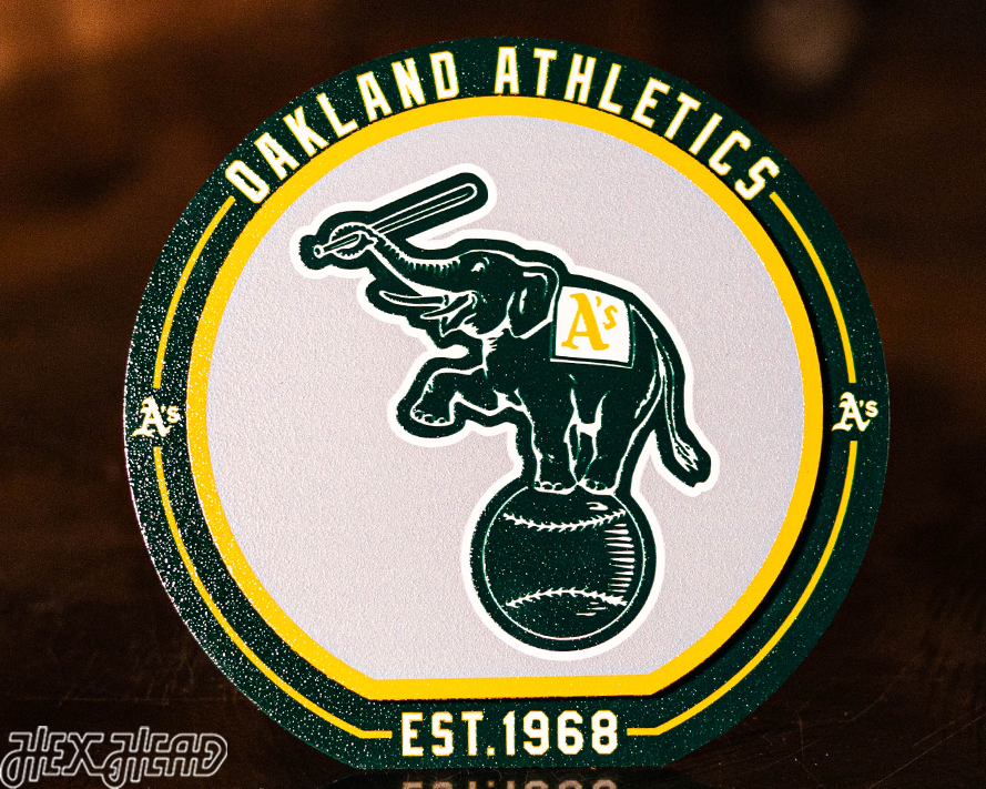 Oakland A's "Double Play" On the Shelf or on the Wall Art