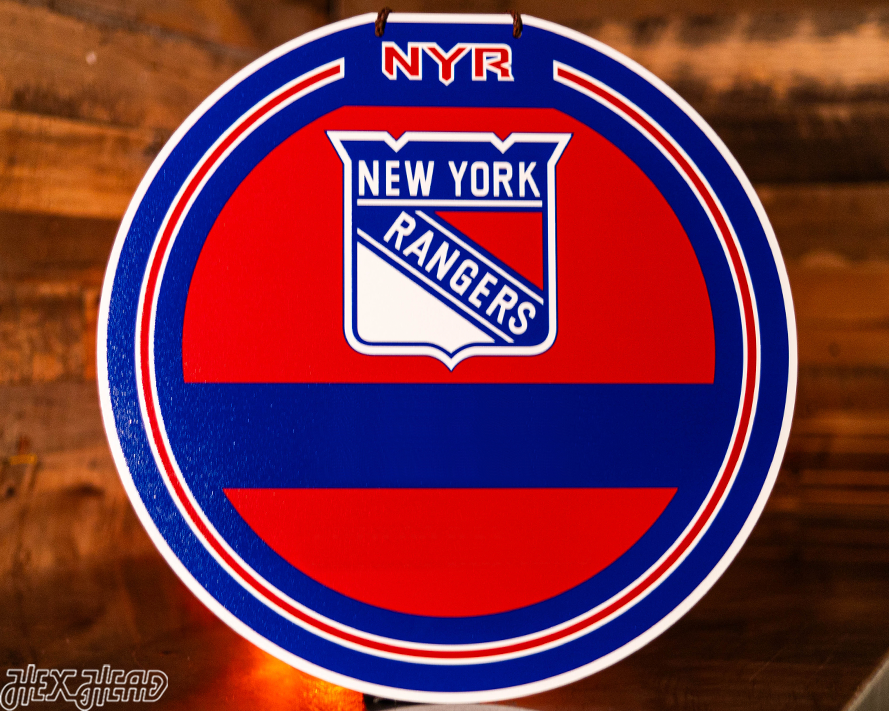 New York Rangers Personalized Monogram Metal Art
