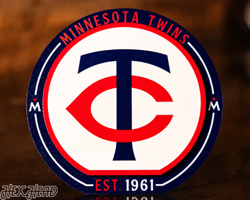 Minnesota Twins "Double Play" On the Shelf or on the Wall Art