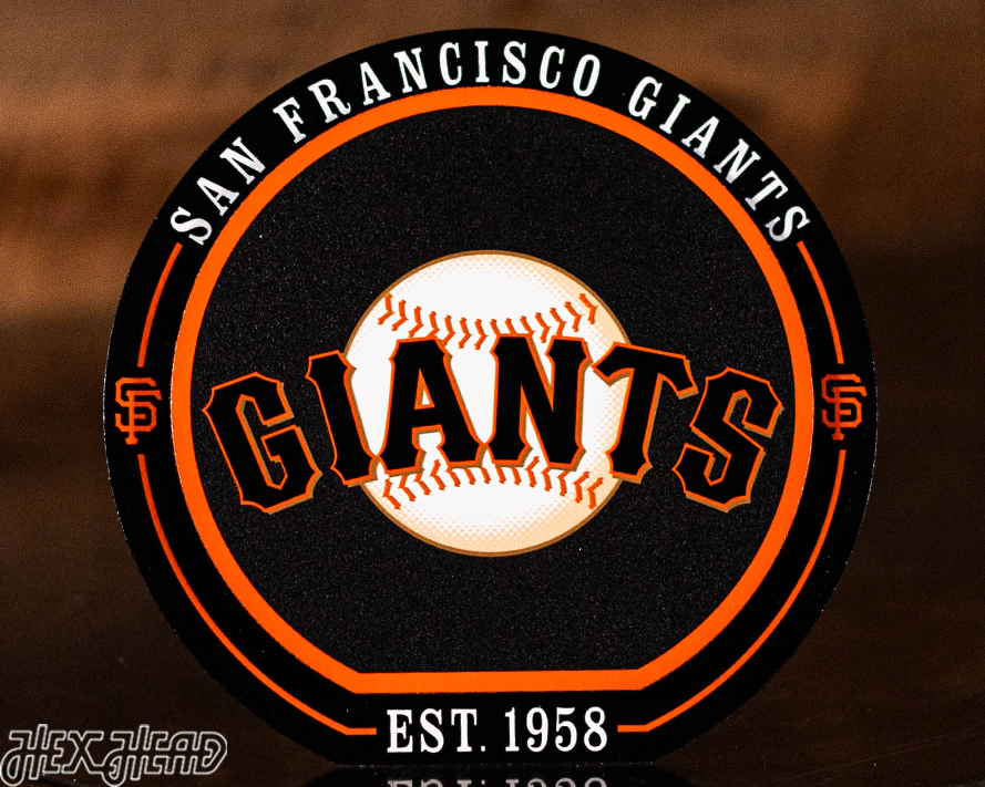 San Francisco Giants "Double Play" On the Shelf or on the Wall Art