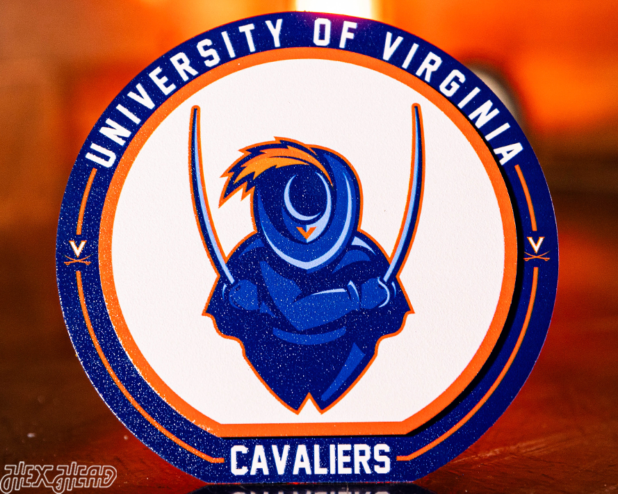 Virginia Cavaliers "Double Play" On the Shelf or on the Wall Art