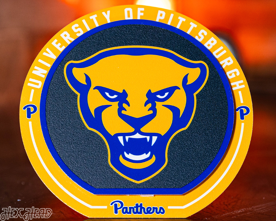 Pittsburgh Panthers "Double Play" On the Shelf or on the Wall Art