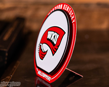 Western Kentucky Hilltoppers "Double Play" On the Shelf or on the Wall Art