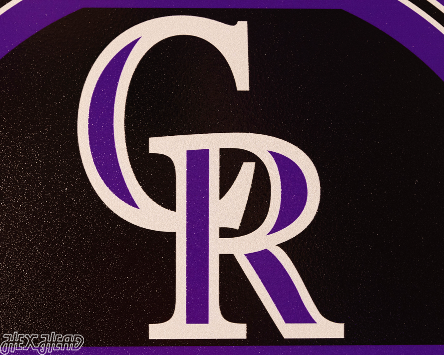 Colorado Rockies Personalized Monogram Metal Art