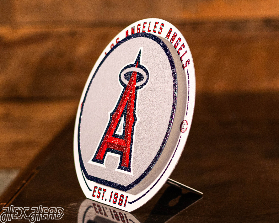 Los Angeles Angels "Double Play" On the Shelf or on the Wall Art