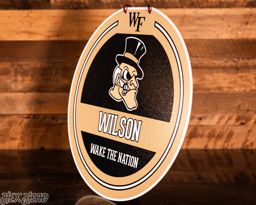 Wake Forest Demon Deacons Personalized Monogram Metal Art