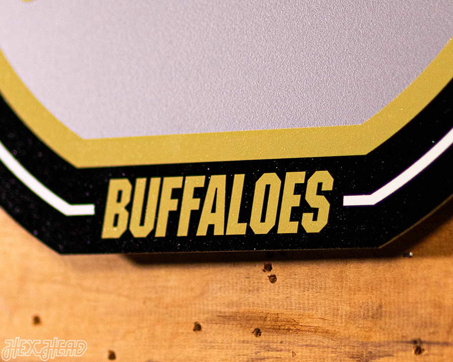 VARSITY Collection- SINGLE Layer Colorado Buffaloes Metal Wall Art