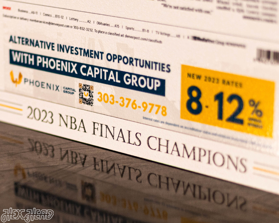 The Denver Post Nuggets 2023 NBA FINALS Front Page - JUNE 13, 2023