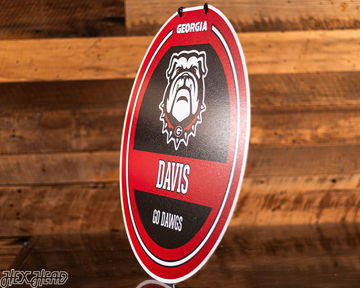 Georgia Bulldogs Personalized Monogram Metal Art