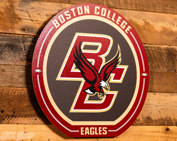 VARSITY Collection- SINGLE Layer Boston College Eagles Metal Wall Art