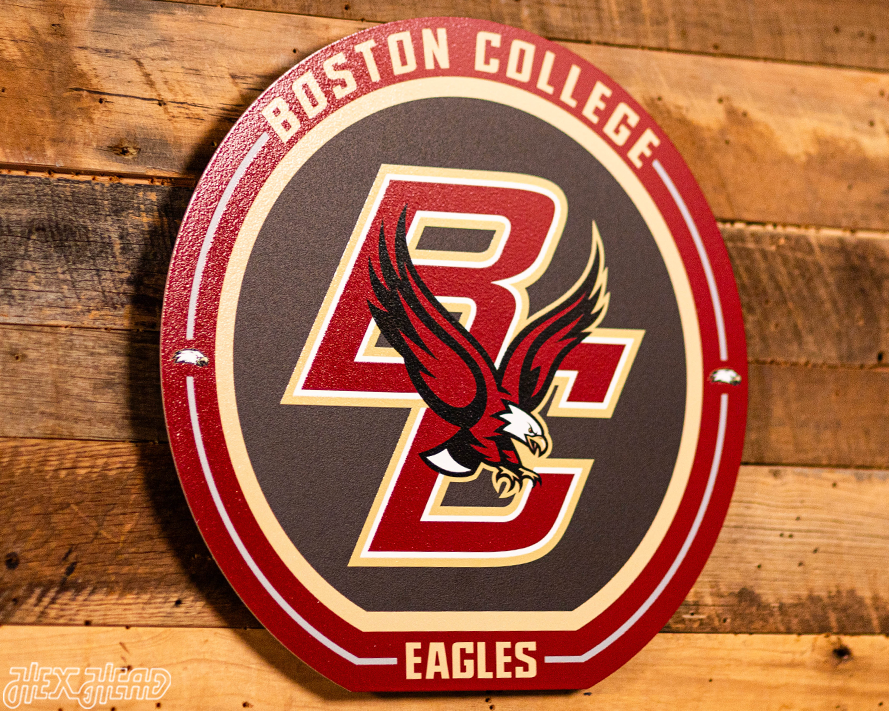 VARSITY Collection- SINGLE Layer Boston College Eagles Metal Wall Art