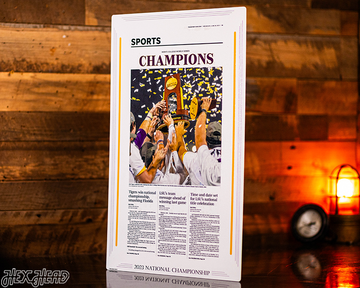 Daily Advertiser LSU Tigers 2023 NATIONAL CHAMPIONS Front Page - June 28, 2023
