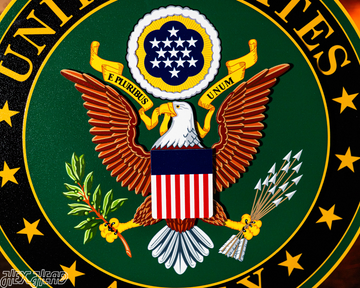 United States Army Seal 3D Vintage Metal Wall Art