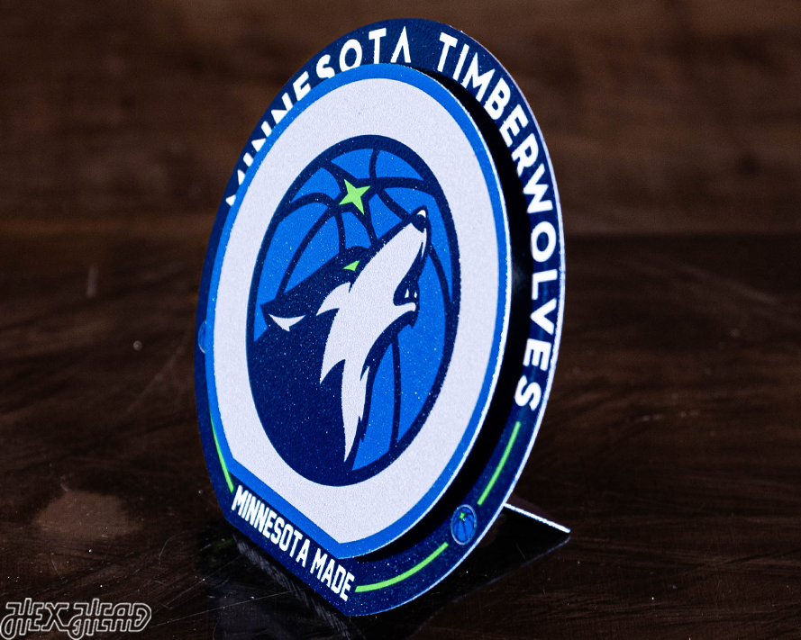 Minnesota Timberwolves "Double Play" On the Shelf or on the Wall Art