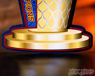 Denver Nuggets "O'BRIEN TROPHY" 2023 NBA Champs 3D Metal Wall Art