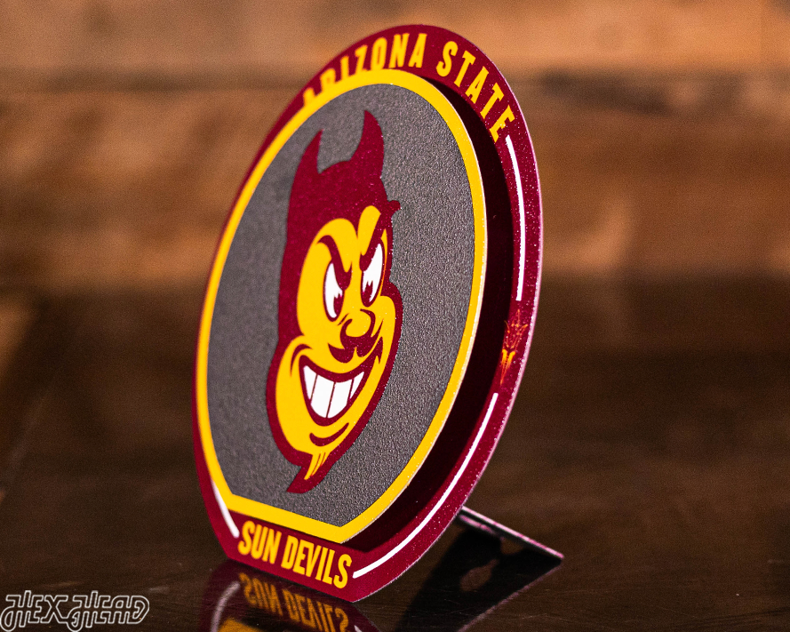 Arizona State Sun Devils "Double Play" On the Shelf or on the Wall Art
