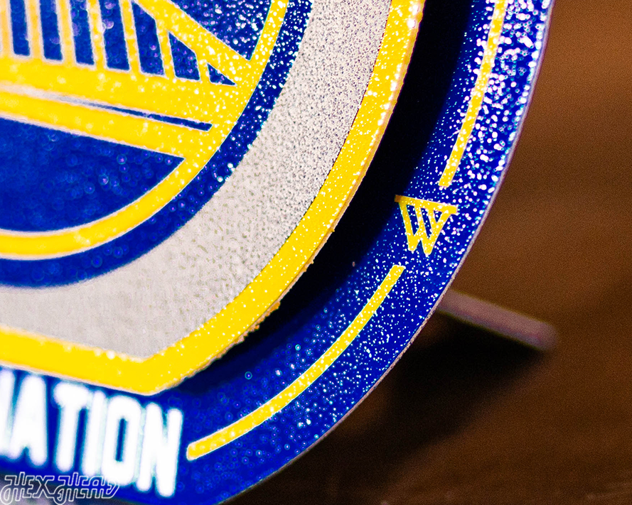 Golden State Warriors "Double Play" On the Shelf or on the Wall Art