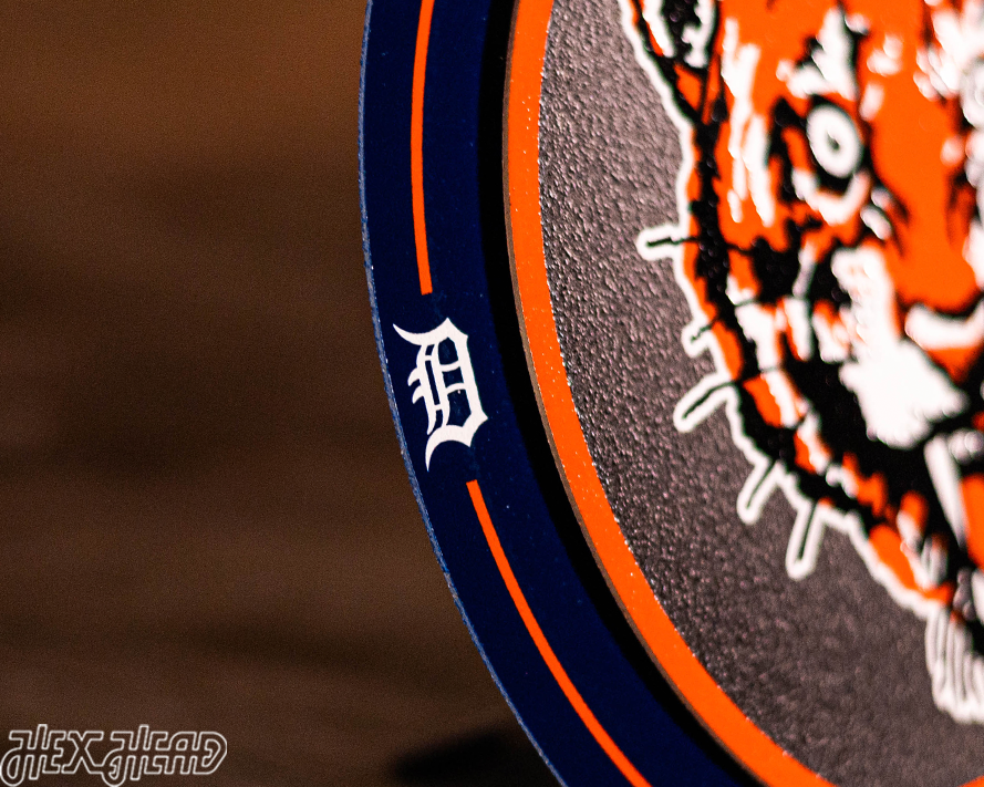 Detroit Tigers "Double Play" On the Shelf or on the Wall Art