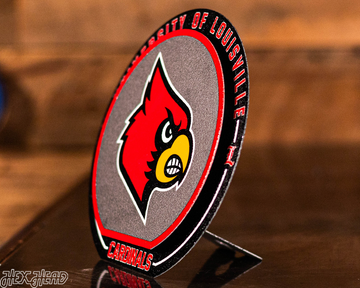 Louisville Cardinals "Double Play" On the Shelf or on the Wall Art