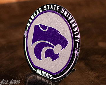 Kansas State Wildcats "Double Play" On the Shelf or on the Wall Art