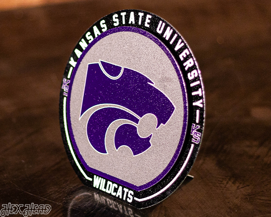 Kansas State Wildcats "Double Play" On the Shelf or on the Wall Art