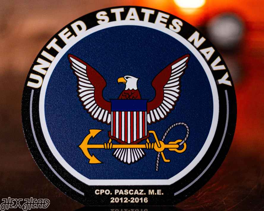 United States Navy "Double Play" On the Shelf or on the Wall Art