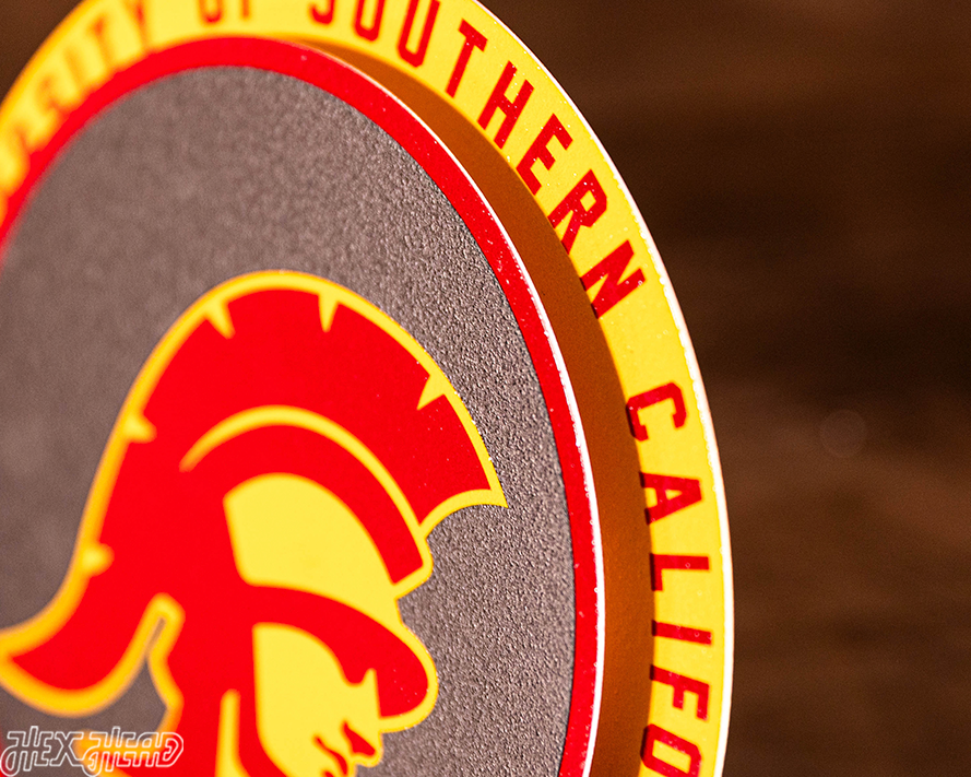 USC Southern California Trojans "Double Play" On the Shelf or on the Wall Art