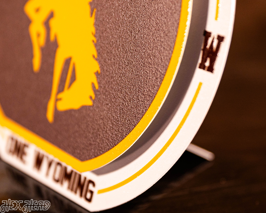 University of Wyoming "Double Play" On the Shelf or on the Wall Art