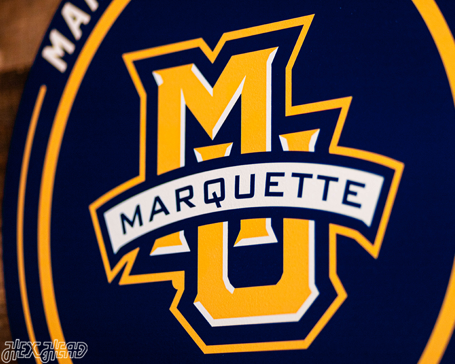 VARSITY Collection- SINGLE Layer Marquette University Metal Wall Art
