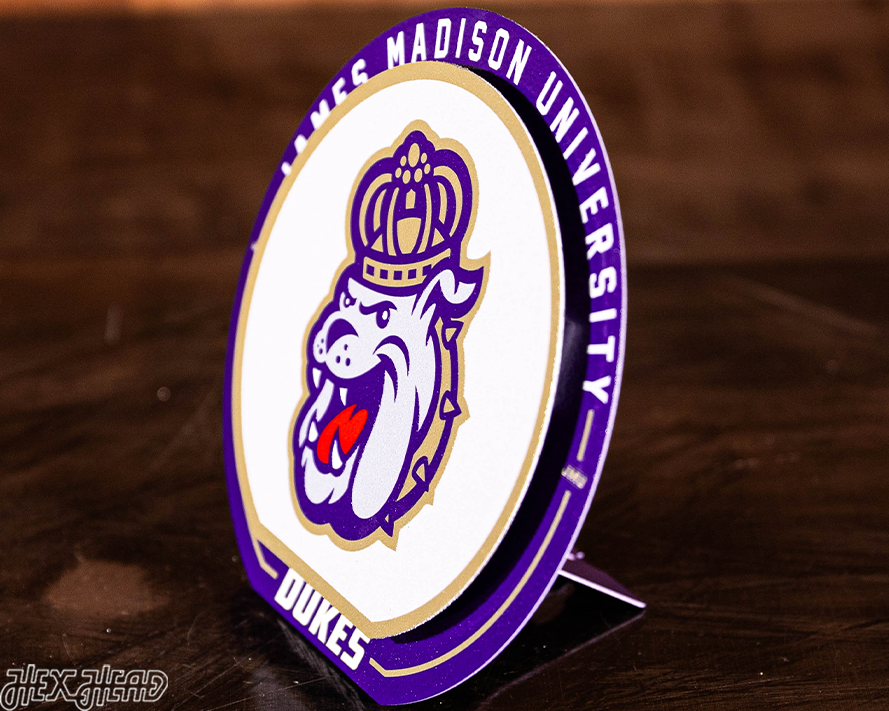 James Madison Dukes "Double Play" On the Shelf or on the Wall Art