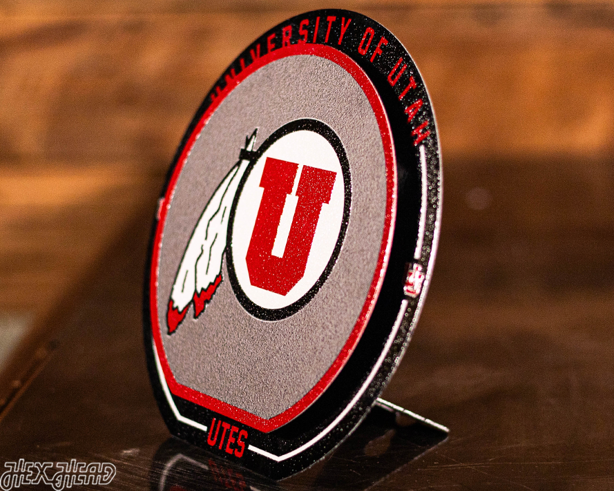 Utah Utes "Double Play" On the Shelf or on the Wall Art